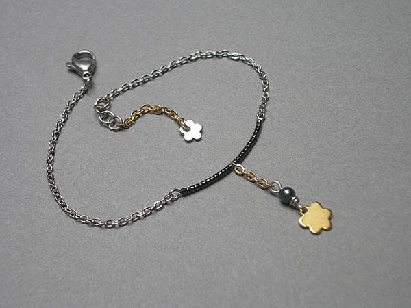 Alloys Collection - Line /flower green/ - bransoletka