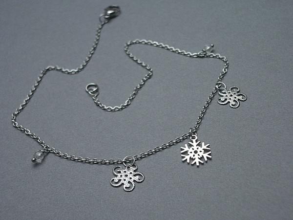 Choker - Alloys Collection - śnieżynki