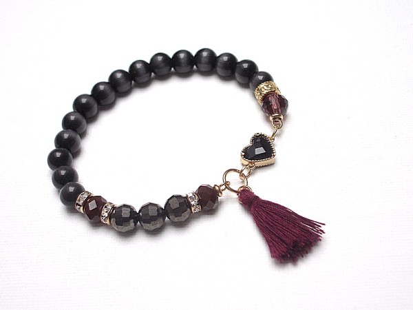 KOLEKCJA RICH - oczko heart/burgund /29.11.2017/