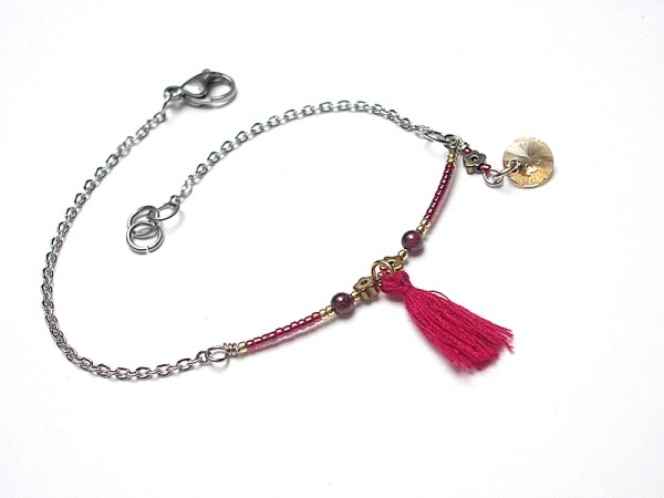 Alloys Collection - boho /carmine/ - bransoletka