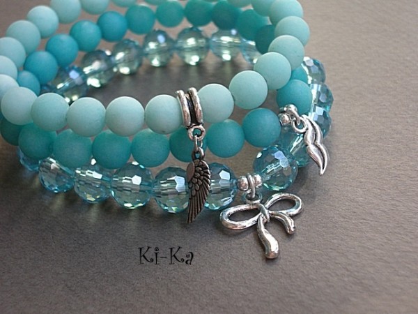 BLUE BOW - BRANSOLETKA