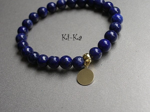LAPIS LAZULI W ZŁOCIE - BRANSOLETKI