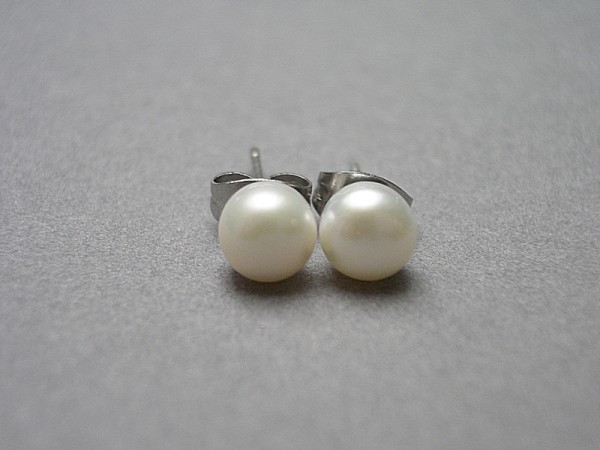 Alloys Collection /pearls/ white - kolczyki