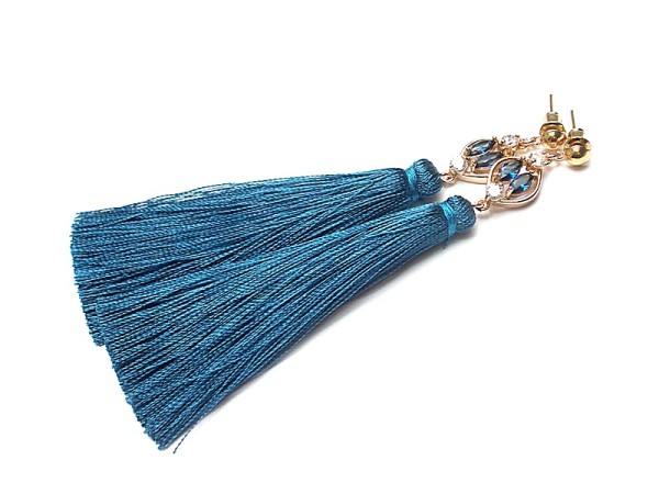 Boho /dark blue/ - kolczyki