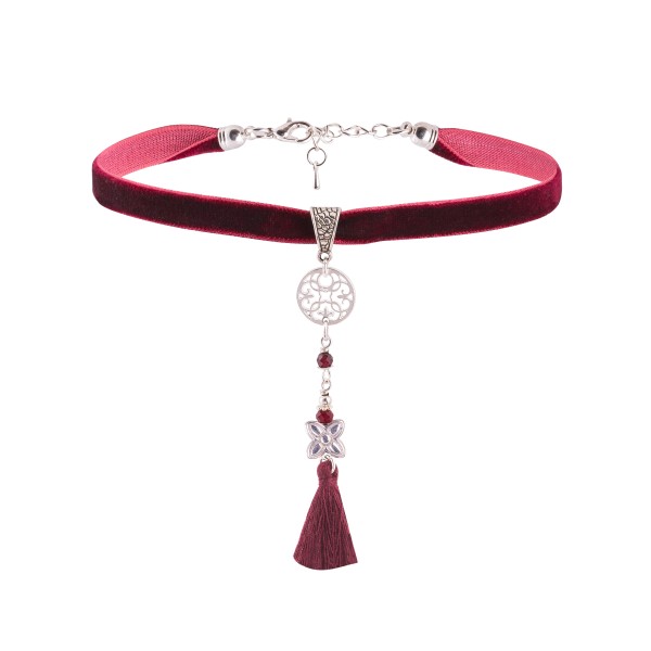 Choker /trok/ burgund vol. 2 - naszyjnik