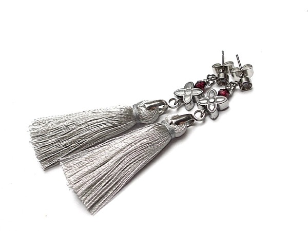 Alloys Collection /boho/ l. grey - kolczyki