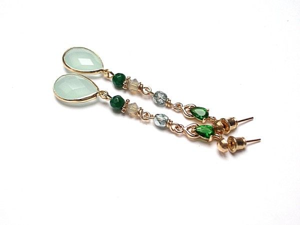 Szałwia z miętą /07.03.18/ - kolczyki