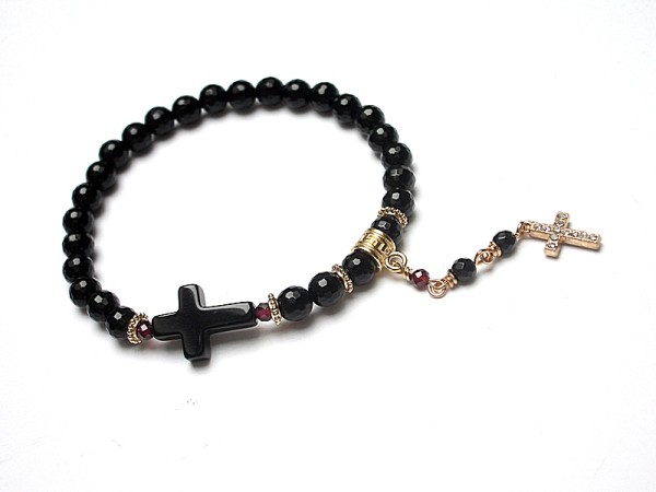 Black cross /28.03.18/ bransoletka