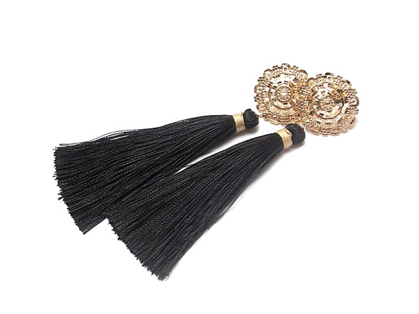 Boho /rosette noir/ 28.03.18 - kolczyki