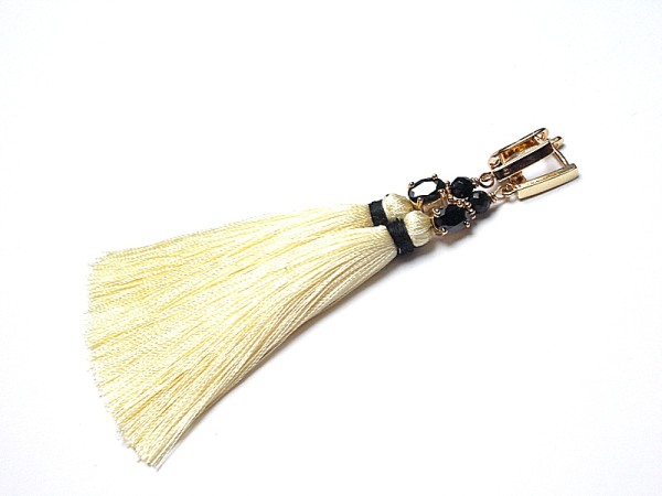 Boho - vanilla and black /27.03.18/ - kolczyki