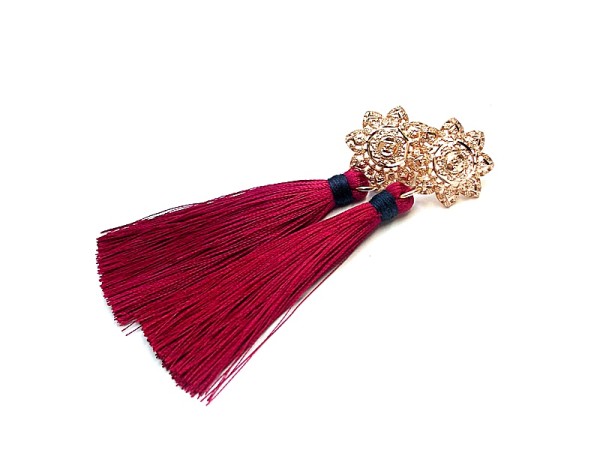 BOHO /rosette szkarłat/ 20.04.18 - kolczyki