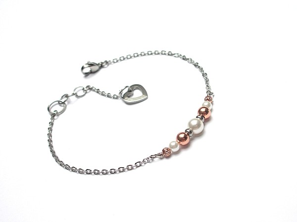 Alloys Collection - Line /pearls/ cooper - bransoletka