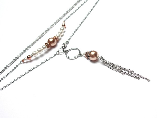 Alloys Collection - pearls /cooper/ - naszyjnik
