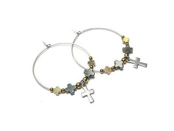 Alloys Collection /cross/ - kolczyki