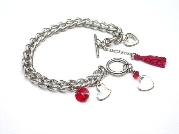 Alloys Collection /chain/ heart - bransoletka