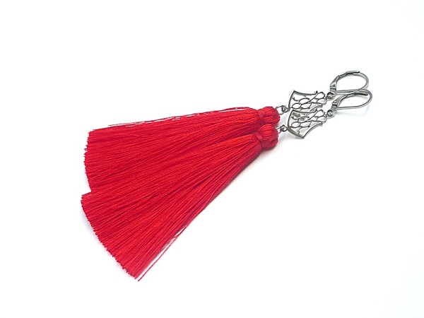 Alloys Collection /boho red - kolczyki