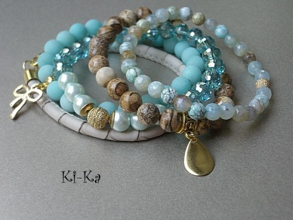 PASTELOWY SET 14 - BRANSOLETKI