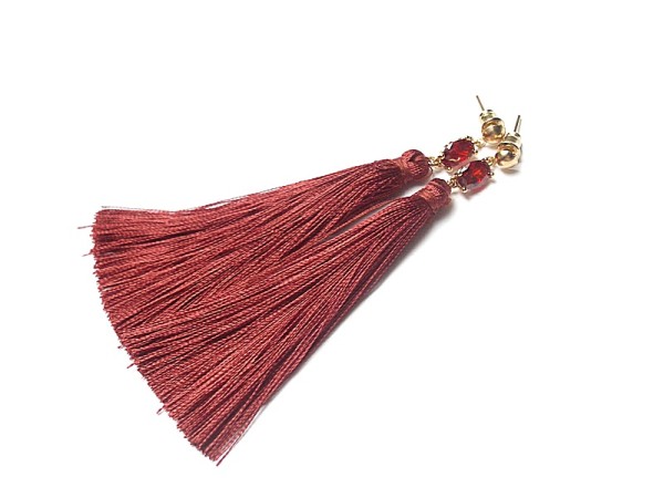 Boho /miedziano - rude/ - kolczyki