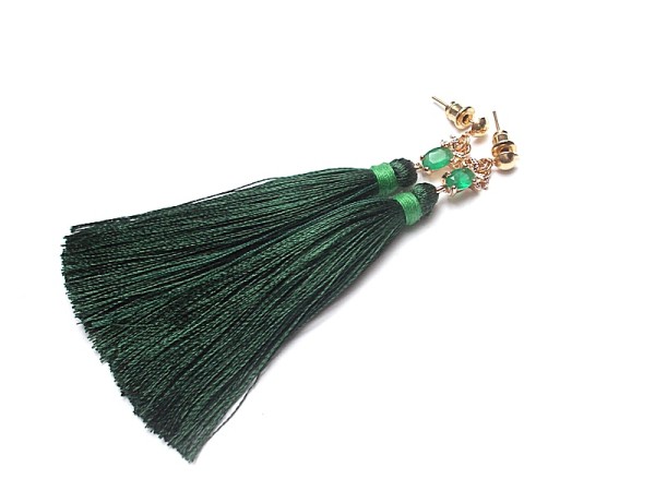 Boho /emerald/ - kolczyki
