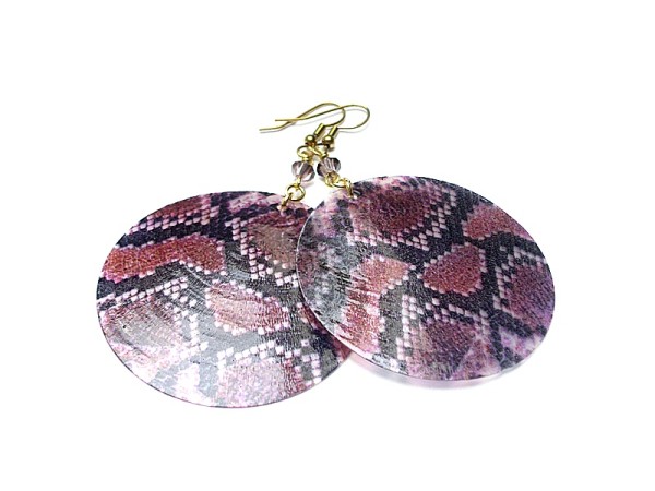 Alloys Collection - Snake /violet/ - kolczyki