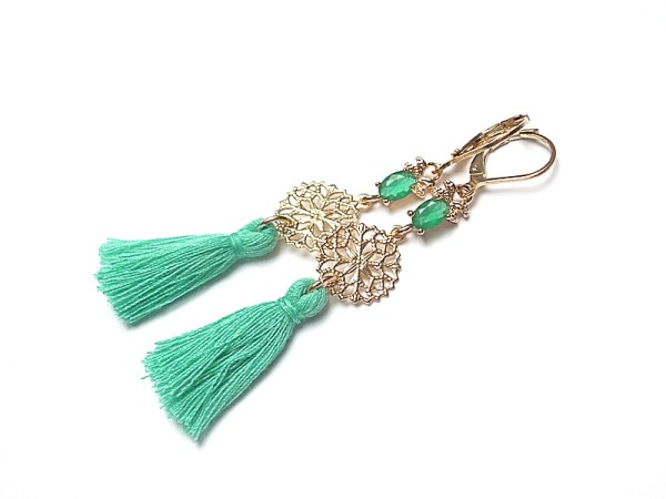 BOHO - mint /14.02.19/ - kolczyki