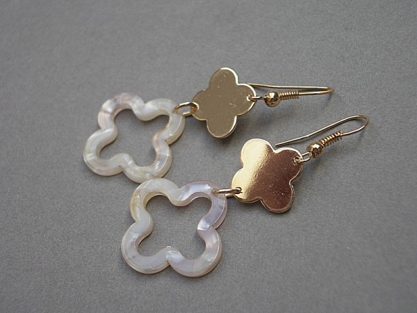 Marble /koniczynka/ - kolczyki