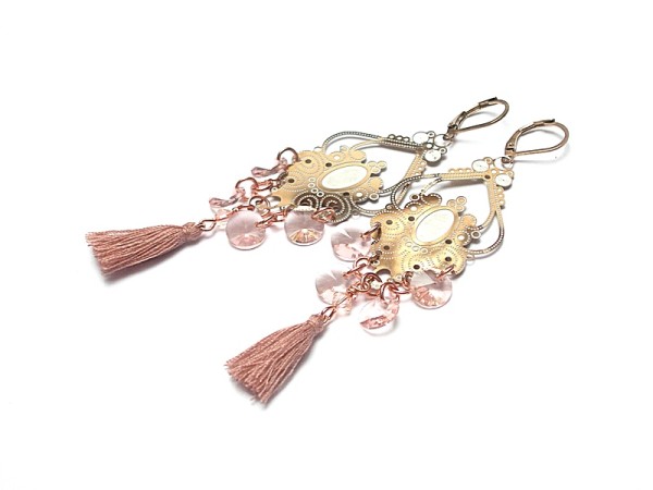 Alloys Collection - Boho /rose gold/ - kolczyki