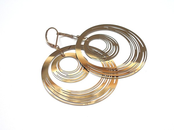 Alloys Collection - circle /rose gold/ - kolczyki