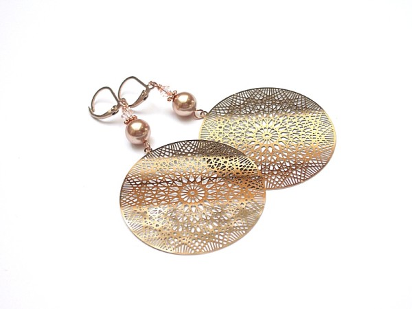 Alloys Collection /rose gold vol. 4/ - kolczyki