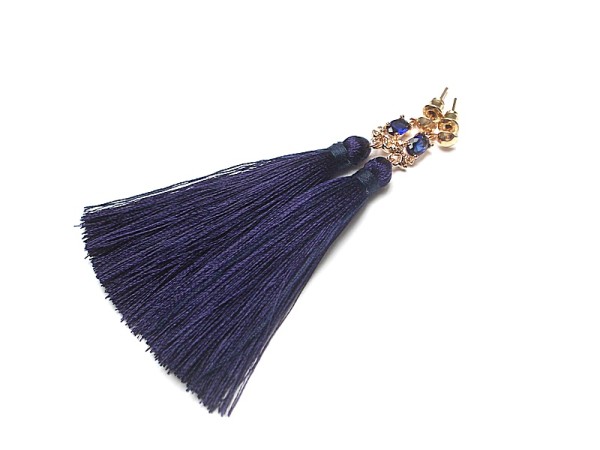 Boho /navy/ - kolczyki