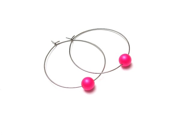 Alloys Collection /one pearl/ neon pink