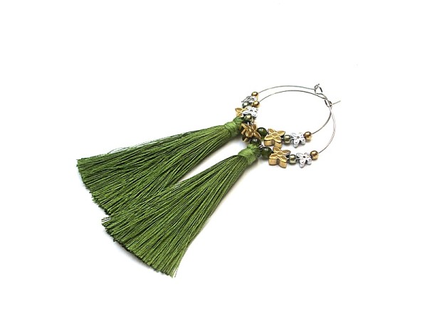 Alloys Collection Boho /olive vol. 2/ - kolczyki