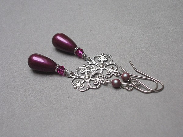 Alloys Collection /pearls rosette vol. 3 /amarant/