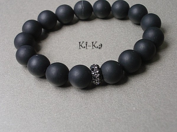 SIMPLE 1 /BLACK STONE/ - BRANSOLETKA