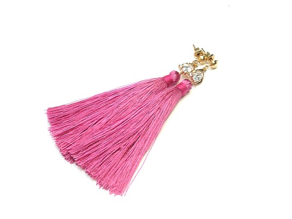 Boho pink - kolczyki