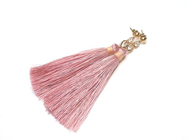 Boho /pink - nude/ - kolczyki