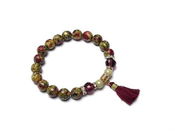 Chwościk boho - zoisyt z rubinem /23-08-20/