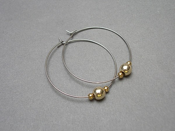 Alloys Collection /gold and silver/ - kolczyki