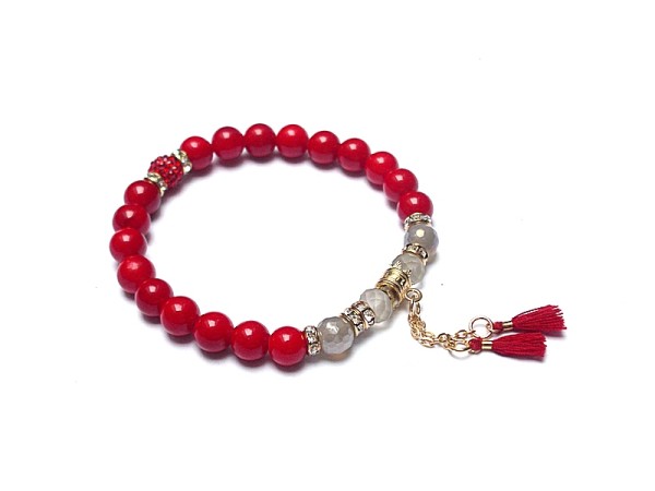 Red /troki/  - bransoletka