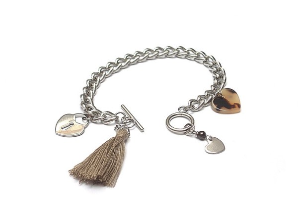 Alloys Collection /chain/ heart animal - bransoletka