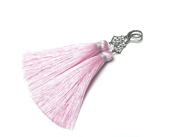 Alloys Collection /boho/ l. pink - kolczyki