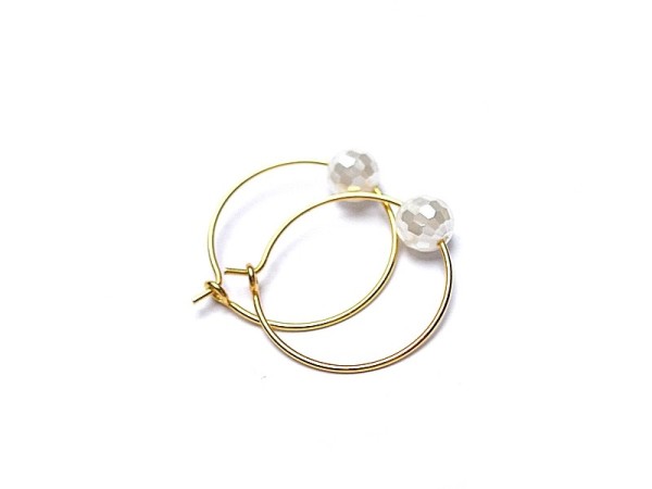 Alloys Collection /one pearl/ white vol. 2 -kolczyki