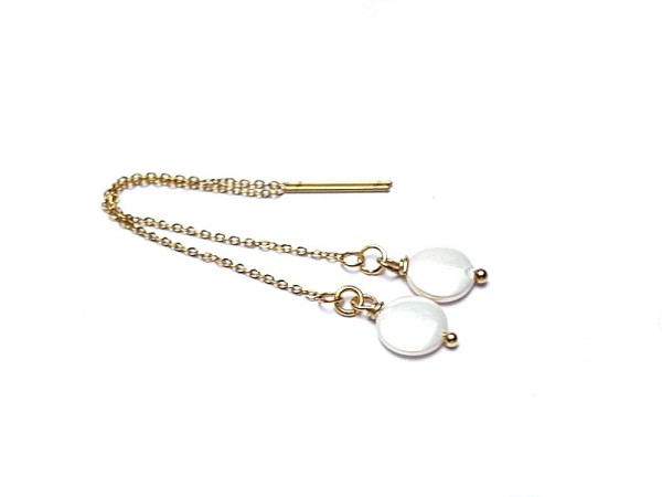 Pearls /white/ perły naturalne vol. 4 - kolczyki