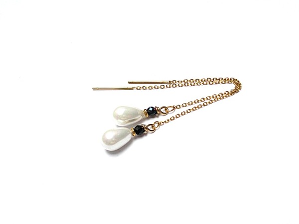 Pearls /white/ perły naturalne vol. 5 - kolczyki