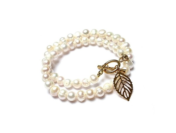 Pearls /white/ perły naturalne vol. 3 - choker