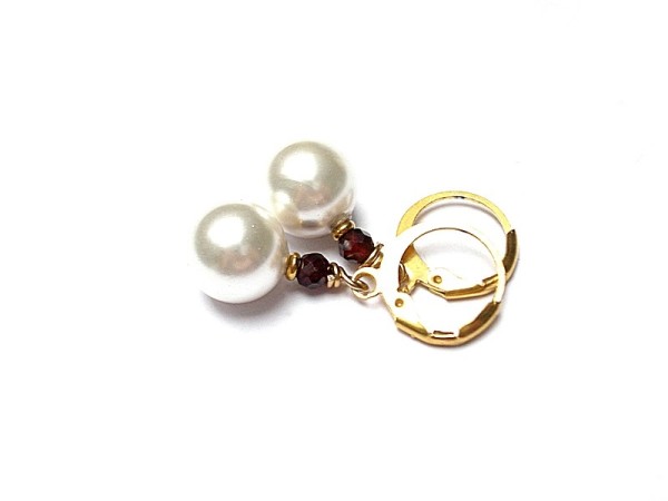 Pearls /white / perły naturalne vol. 6 - kolczyki