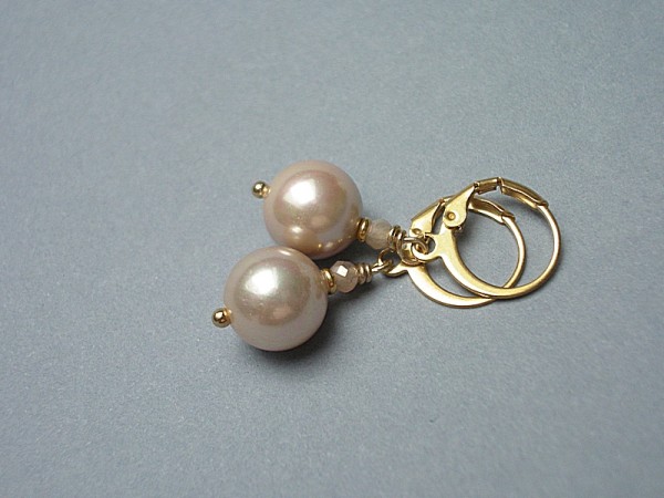 Pearls /nude/ perły naturalne vol. 1 - kolczyki