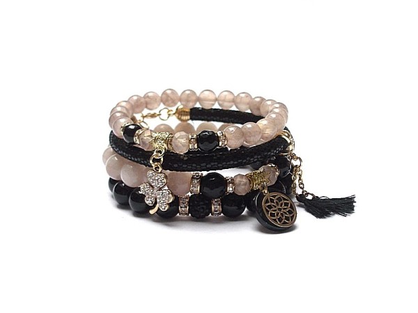 Black and  antique pink /21.03.21/ -  set