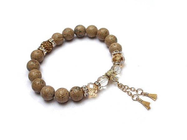 Troki /beige/ vol. 2 - bransoletka