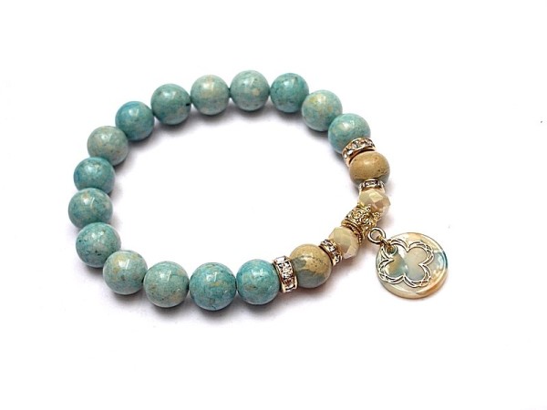 Mint & beige /27-05-21/ - bransoletka